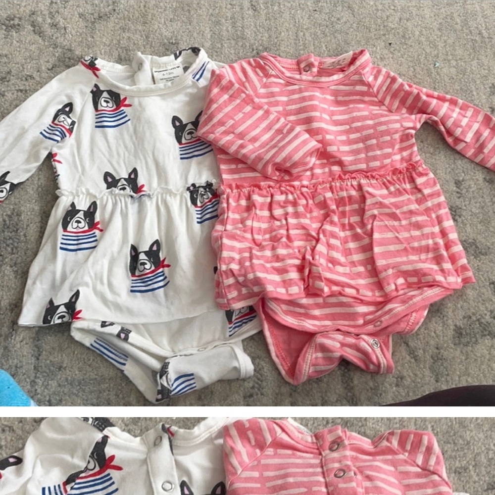 Skirted body suits 6-12 m, SpearmintLOVE